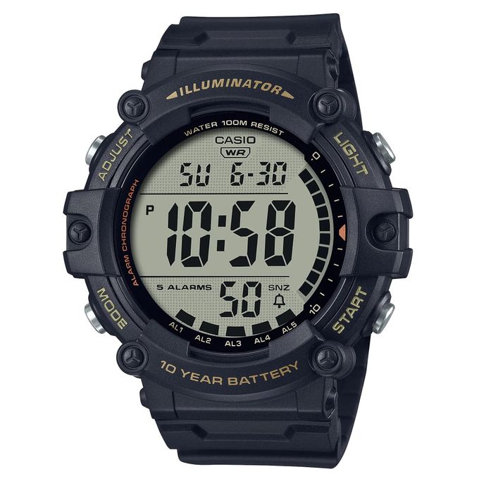 Casio – Bracelet extra long pour les grosses poignets – AE-1500WHX-1AVDF – Digitale