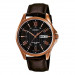 Casio – Bronze cadran noir – Bracelet cuir marron – Avec dateur – MTP-1384L-1AVDF Casio – Bronze cadran noir – Bracelet cuir marron – Avec dateur – MTP-1384L-1AVDF