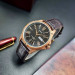 Casio – Bronze cadran noir – Bracelet cuir marron – Avec dateur – MTP-1384L-1AVDF Casio – Bronze cadran noir – Bracelet cuir marron – Avec dateur – MTP-1384L-1AVDF