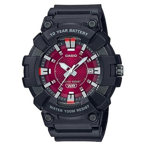 Casio – En silicone – Cadran couleur grenat – Sport – MW-610H-4AVDF