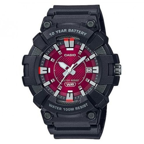 Casio – En silicone – Cadran couleur grenat – Sport – MW-610H-4AVDF Casio – En silicone – Cadran couleur grenat – Sport – MW-610H-4AVDF