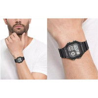Casio – Montre homme digitale – Bracelet noir – AE-1200WH-1AVDF