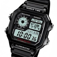 Casio – Montre homme digitale – Bracelet noir – AE-1200WH-1AVDF