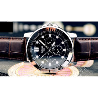 Casio – Homme – Bracelet cuir marron – Cadran noir – MTP-VD300L-1EUDF