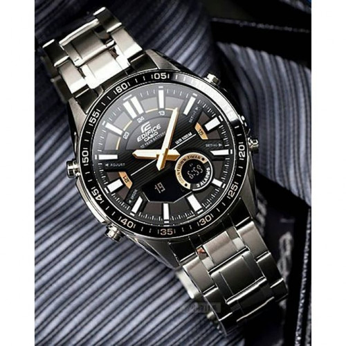 Casio – EDIFICE – Double montre Numérique/Analogique – 3 Alarmes – EFV-C100D-1BVDF Casio – EDIFICE – Double montre Numérique/Analogique – 3 Alarmes – EFV-C100D-1BVDF