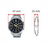 Casio – EDIFICE – Double montre Numérique/Analogique – 3 Alarmes – EFV-C100D-1BVDF