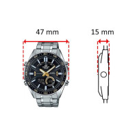 Casio – EDIFICE – Double montre Numérique/Analogique – 3 Alarmes – EFV-C100D-1BVDF