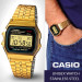 Casio – Cadran carré – Vintage Collection – Doré – Bracelet en acier inoxydable – A159WGEA-1DF Casio – Cadran carré – Vintage Collection – Doré – Bracelet en acier inoxydable – A159WGEA-1DF