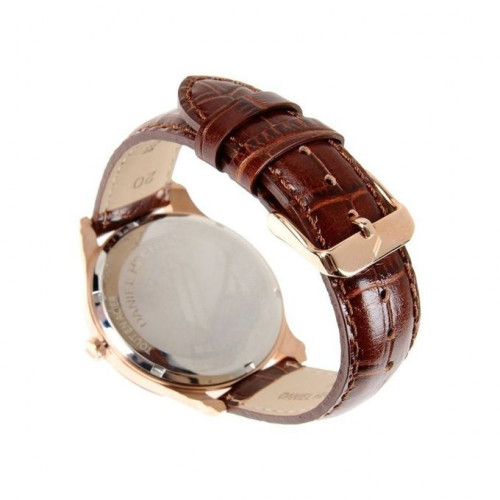 Daniel Hechter homme – Cadran blanc – Boîtier bronze – Bracelet en cuir marron – DHH020/2BU Daniel Hechter homme – Cadran blanc – Boîtier bronze – Bracelet en cuir marron – DHH020/2BU