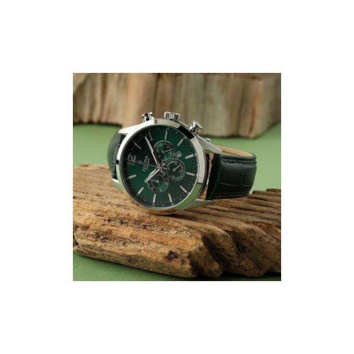 Festina – Montre verte chronographe pour hommes – Bracelet cuir vert – Diamètre 43 mm – F20542/7 Festina – Montre verte chronographe pour hommes – Bracelet cuir vert – Diamètre 43 mm – F20542/7