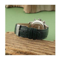Festina – Montre verte chronographe pour hommes – Bracelet cuir vert – Diamètre 43 mm – F20542/7