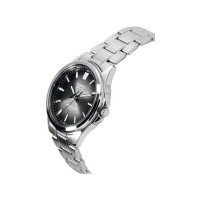 Casio – Montre pour hommes – Solaire & verre saphir inrayable – Fond noir – Tout en acier inoxydable – MTS-RS100D-1ADF