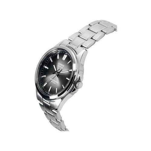 Casio – Montre pour hommes – Solaire & verre saphir inrayable – Fond noir – Tout en acier inoxydable – MTS-RS100D-1ADF Casio – Montre pour hommes – Solaire & verre saphir inrayable – Fond noir – Tout en acier inoxydable – MTS-RS100D-1ADF
