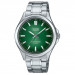 Casio – Montre pour hommes – Solaire & verre saphir inrayable – Fond vert – Tout en acier inoxydable – MTS-RS100D-3AVDF Casio – Montre pour hommes – Solaire & verre saphir inrayable – Fond vert – Tout en acier inoxydable – MTS-RS100D-3AVDF
