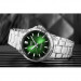 Casio – Montre pour hommes – Solaire & verre saphir inrayable – Fond vert – Tout en acier inoxydable – MTS-RS100D-3AVDF Casio – Montre pour hommes – Solaire & verre saphir inrayable – Fond vert – Tout en acier inoxydable – MTS-RS100D-3AVDF