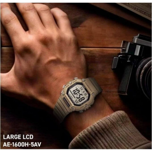 Casio – Montre sport pour hommes pratique et robuste – Vert – Autonomie pile 10 ans – Étanche 100 m – AE-1600H-5AVDF Casio – Montre sport pour hommes pratique et robuste – Vert – Autonomie pile 10 ans – Étanche 100 m – AE-1600H-5AVDF
