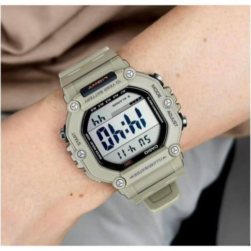 Casio – Montre sport pour hommes pratique et robuste – Vert – Autonomie pile 10 ans – Étanche 100 m – AE-1600H-5AVDF Casio – Montre sport pour hommes pratique et robuste – Vert – Autonomie pile 10 ans – Étanche 100 m – AE-1600H-5AVDF