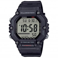 Casio – Montre sport pratique et robuste noir pour hommes – Autonomie pile 10 ans – Étanche 100 m – AE-1600H-1AV