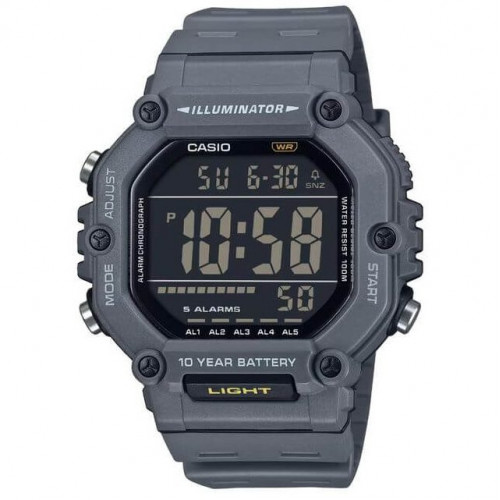 Casio – Montre sport pratique et robuste noir – Autonomie pile 10 ans – Étanche 100 m – AE-1600H-8BV Casio – Montre sport pratique et robuste noir – Autonomie pile 10 ans – Étanche 100 m – AE-1600H-8BV