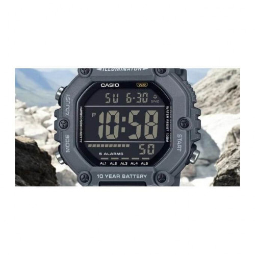 Casio – Montre sport pratique et robuste noir – Autonomie pile 10 ans – Étanche 100 m – AE-1600H-8BV Casio – Montre sport pratique et robuste noir – Autonomie pile 10 ans – Étanche 100 m – AE-1600H-8BV