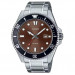 Casio – Sous-marine pour hommes – Fond marron – Étanche 200 m – Tout en acier inoxydable – MDV-107D-5AV Casio – Sous-marine pour hommes – Fond marron – Étanche 200 m – Tout en acier inoxydable – MDV-107D-5AV