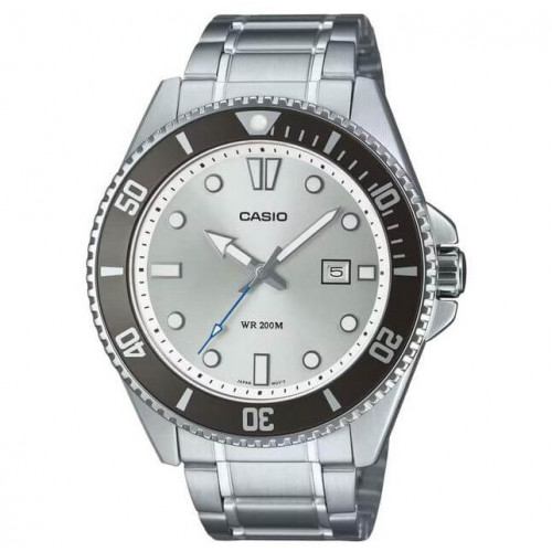 Casio – Sous-marine cadran blanc & lunette rotative noire – Dateur & étanche 200 m – MDV-107D-7AVDF Casio – Sous-marine cadran blanc & lunette rotative noire – Dateur & étanche 200 m – MDV-107D-7AVDF