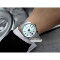 Casio – Montre classique au fond blanc nacré pour hommes – Étanche 50 m – Tout en acier inoxydable – MTP-1302DS-7AV