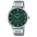 Casio – Montre classique et simple au fond vert avec index chiffres faciles – Étanche & tout en acier – MTP-VT03D-3BDF Casio – Montre classique et simple au fond vert avec index chiffres faciles – Étanche & tout en acier – MTP-VT03D-3BDF
