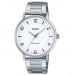 Casio – Montre classique et simple au fond blanc avec index chiffres faciles – Étanche – Tout en acier – MTP-VT03D-7B Casio – Montre classique et simple au fond blanc avec index chiffres faciles – Étanche – Tout en acier – MTP-VT03D-7B