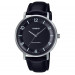 Casio – Montre classique noire avec bracelet en cuir noir pour hommes – Étanche – MTP-VT03L-1B Casio – Montre classique noire avec bracelet en cuir noir pour hommes – Étanche – MTP-VT03L-1B