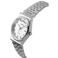 Casio – Style des années 80 – Classique pour hommes – Dateur jours/mois – Tout en acier inoxydable – MTP-B146D-7AV