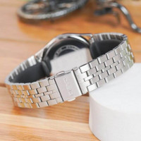 Casio – Style des années 80 – Classique pour hommes – Dateur jours/mois – Tout en acier inoxydable – MTP-B146D-7AV