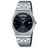 Casio – Montre classique pour hommes en acier inoxydable et avec dateur jours/mois – Étanche 50 m – MTP-B146D-1AV