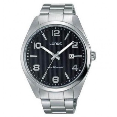 Lorus – Montre classique au fond noir et avec dateur pour hommes – Étanche – RH959GX9 Lorus – Montre classique au fond noir et avec dateur pour hommes – Étanche – RH959GX9