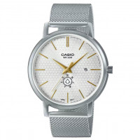 Casio – Simple, mais unique, Bracelet en mailles milanaise – Avec dateur jour/mois – Étanche – MTP-B125M-7AV