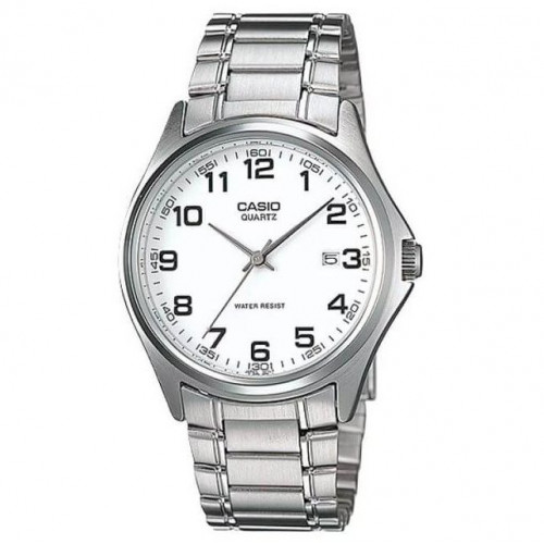 Casio – Montre pour hommes – Argentée cadran blanc avec dateur – Étanche – MTP-1183A-7B Casio – Montre pour hommes – Argentée cadran blanc avec dateur – Étanche – MTP-1183A-7B