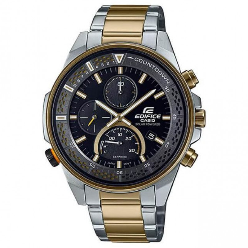 Casio – Edifice Collection pour hommes – Solaire – Verre saphir anti rayures – Avec un design sportif – EFS-S590SG-1AV