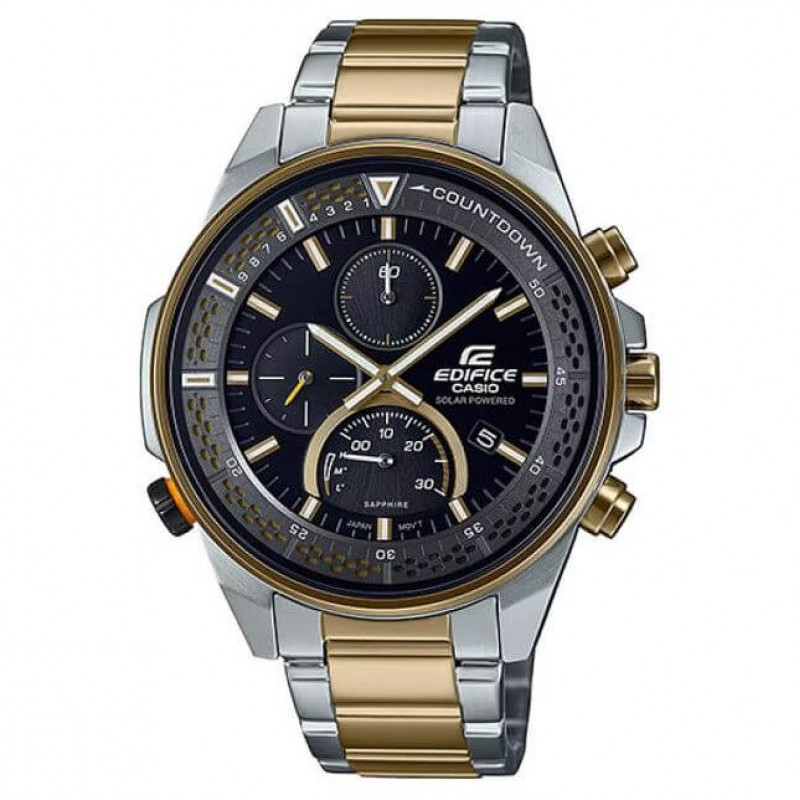 Casio – Edifice Collection pour hommes – Solaire – Verre saphir anti rayures – Avec un design sportif – EFS-S590SG-1AV