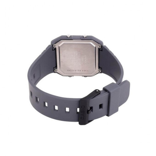 Casio – Vintage Collection en couleur Gris – Modèle carré – Bracelet en résine gris foncé – LF-20W-2A2DF Casio – Vintage Collection en couleur Gris – Modèle carré – Bracelet en résine gris foncé – LF-20W-2A2DF