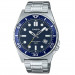 Casio – Montre classique au fond noir et index chiffres arabes blancs pour hommes – Bracelet en acier inoxydable argenté – MTP-V001D-1B Casio – Montre classique au fond noir et index chiffres arabes blancs pour hommes – Bracelet en acier inoxydable argenté – MTP-V001D-1B
