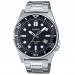 Casio – Montre analogique pour hommes – Fond noir – Étanche 50 m – Tout en acier inoxydable – MTD-135D-1AV Casio – Montre analogique pour hommes – Fond noir – Étanche 50 m – Tout en acier inoxydable – MTD-135D-1AV