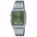 Casio – Vintage Collection double montres – Fond vert & bracelet en acier inoxydable – AQ-230A-3AMQY Casio – Vintage Collection double montres – Fond vert & bracelet en acier inoxydable – AQ-230A-3AMQY