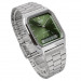 Casio – Vintage Collection double montres – Fond vert & bracelet en acier inoxydable – AQ-230A-3AMQY Casio – Vintage Collection double montres – Fond vert & bracelet en acier inoxydable – AQ-230A-3AMQY