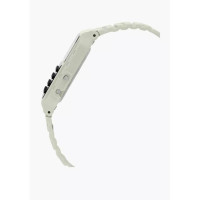 Casio – En blanc et style rétro Vintage avec mini-calculatrice révolutionnaire – Bracelet en résine Bio – CA-53WB-8B