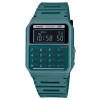 Casio – Style rétro Vintage avec mini-calculatrice révolutionnaire – Bracelet en résine Bio de couleur turquoise foncé – CA-53WB-3B