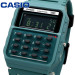 Casio – Style rétro Vintage avec mini-calculatrice révolutionnaire – Bracelet en résine Bio de couleur turquoise foncé – CA-53WB-3B Casio – Style rétro Vintage avec mini-calculatrice révolutionnaire – Bracelet en résine Bio de couleur turquoise foncé – CA-53WB-3B