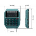 Casio – Style rétro Vintage avec mini-calculatrice révolutionnaire – Bracelet en résine Bio de couleur turquoise foncé – CA-53WB-3B Casio – Style rétro Vintage avec mini-calculatrice révolutionnaire – Bracelet en résine Bio de couleur turquoise foncé – CA-53WB-3B