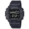 Casio – Montre sport noir avec lunette métallique et étanche 100 m – Bracelet en résine noir – MWD-110HB-1BV