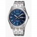 Casio – Au fond bleu texturé avec dateur sur 3h et tout en acier inoxydable pour hommes – MTP-1335D-2AVDF Casio – Au fond bleu texturé avec dateur sur 3h et tout en acier inoxydable pour hommes – MTP-1335D-2AVDF