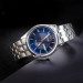 Casio – Au fond bleu texturé avec dateur sur 3h et tout en acier inoxydable pour hommes – MTP-1335D-2AVDF Casio – Au fond bleu texturé avec dateur sur 3h et tout en acier inoxydable pour hommes – MTP-1335D-2AVDF